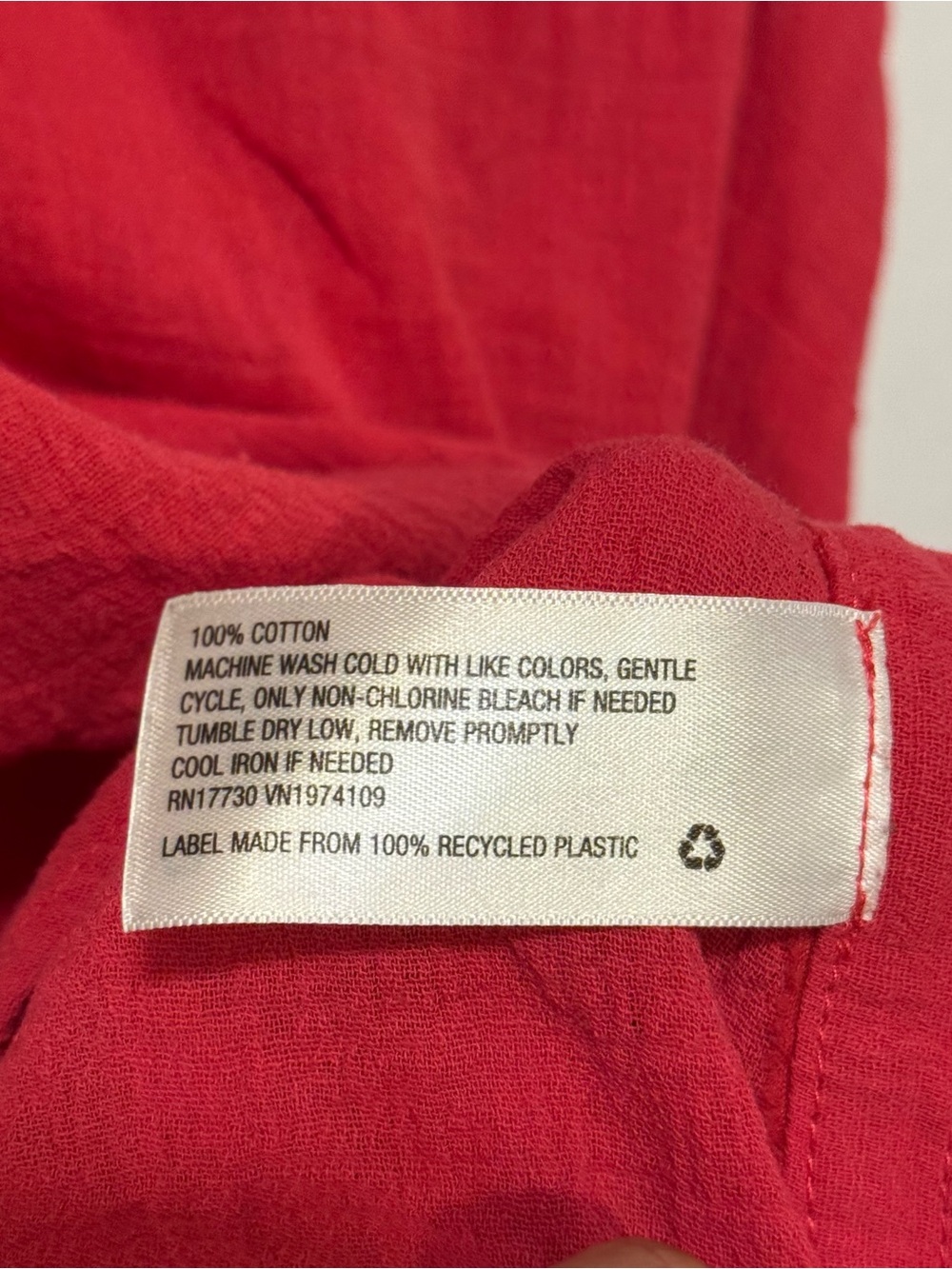 Universal Thread Bright Red Ribbed Cami with Ruffle Neckline - Picture 7 of 7